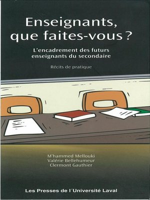cover image of Enseignants que faites vous?